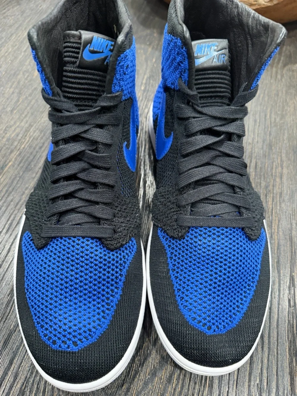 Air Jordan 1 Retro High OG Flyknit “Royal” - Men’s Size 10 - Picture 4 of 11